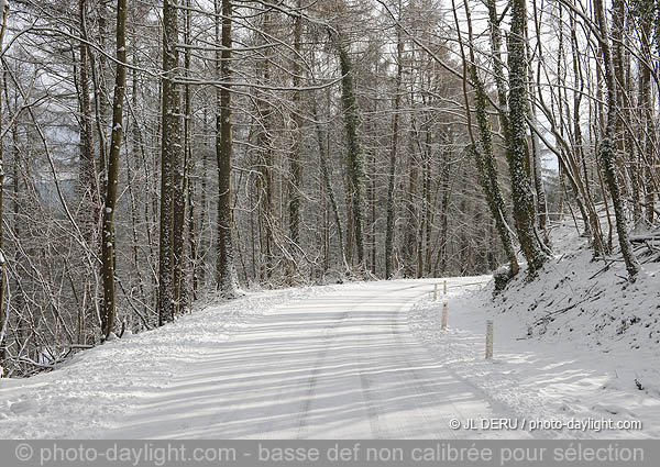 route en hiver